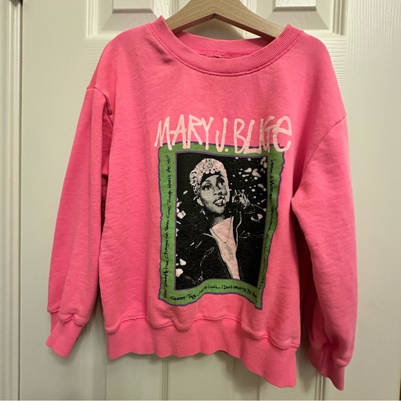 Girls Size 7 Mary J Blige Pink Sweatshirt - Picture 4 of 6